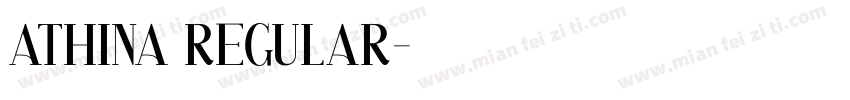 Athina Regular字体转换